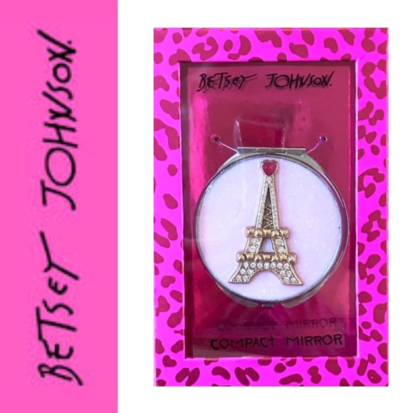 Betsey Johnson Eiffel Tower Compact Mirror - Picture 1 of 15